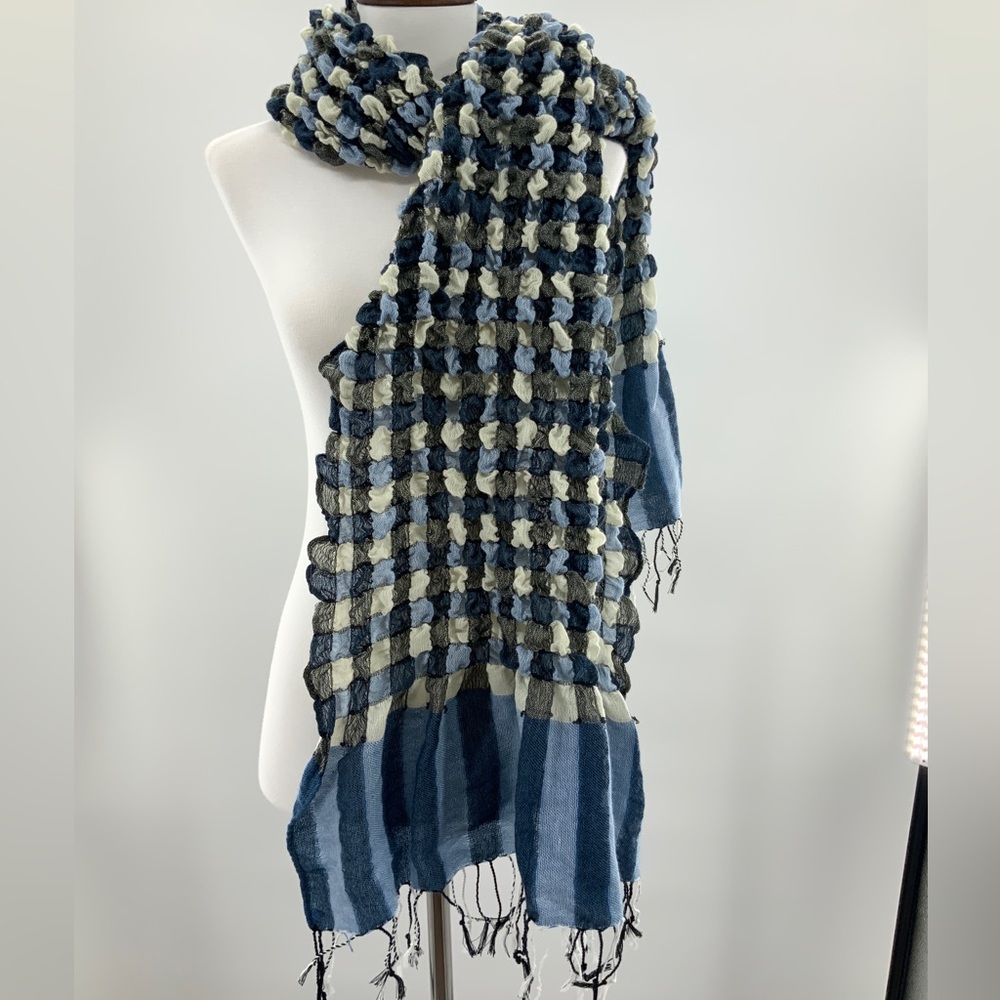 Wool blend wrap scarf